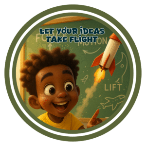 Let your ideas take flight- Motivation Circle Sticker