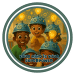 Your mind is your superpower- Motivation Circle Sticker