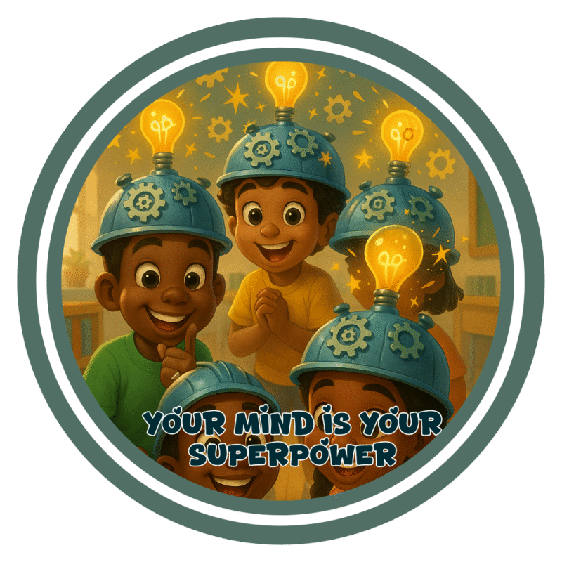 Your mind is your superpower- Motivation Circle Sticker