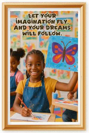 Let your imagination fly, And your dreams will follow- A.I  Motivational Posters