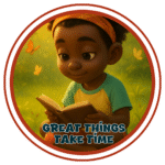Great things take time- Motivation Circle Sticker