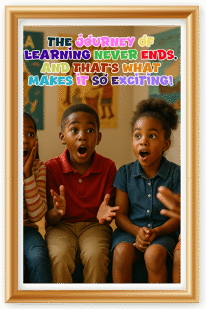 The journey of learnning never ends, And that's what makes it so exciting- A.I  Motivational Posters