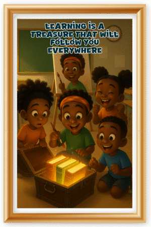 Learning is a treasure that will follow you everywhere- A.I  Motivational Posters