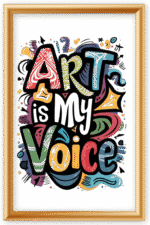 Art is my voice- A.I  Motivational Posters