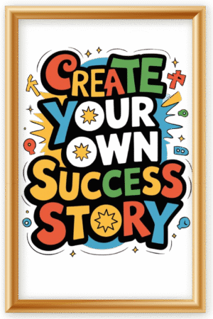 Create your own sucess story- A.I  Motivational Posters
