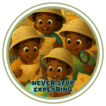 Never stop exploring.- Motivation Circle Sticker