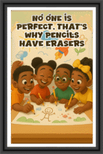 None one is perfect, That's why pencils have erasers. - A.I  Motivational Posters