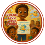 Dream loud, Work proud- Motivation Circle Sticker