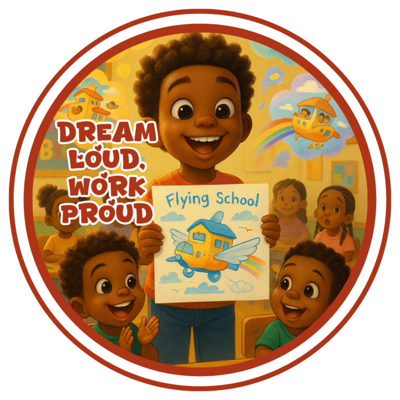 Dream loud, Work proud- Motivation Circle Sticker