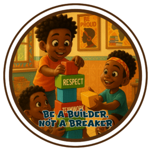 Be a builder not a breaker- Motivation Circle Sticker