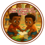 The only way to have a friend is to be one- Motivation Circle Sticker