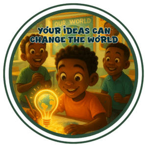 Your ideas can change the world- Motivation Circle Sticker