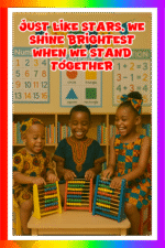 Just like stars, We shine brightest when we stand together- A.I  Motivational Posters