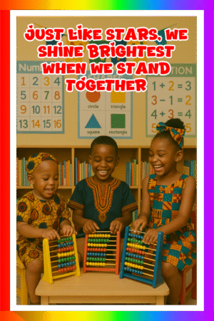 Just like stars, We shine brightest when we stand together- A.I  Motivational Posters