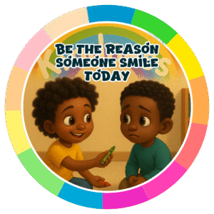 Be the reason someone smile today- Motivation Circle Sticker