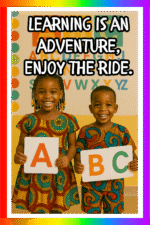 Learning is an adventure, Enjoy the ride- A.I  Motivational Posters