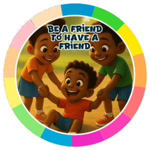 Be a friend to have a friend.- Motivation Circle Sticker