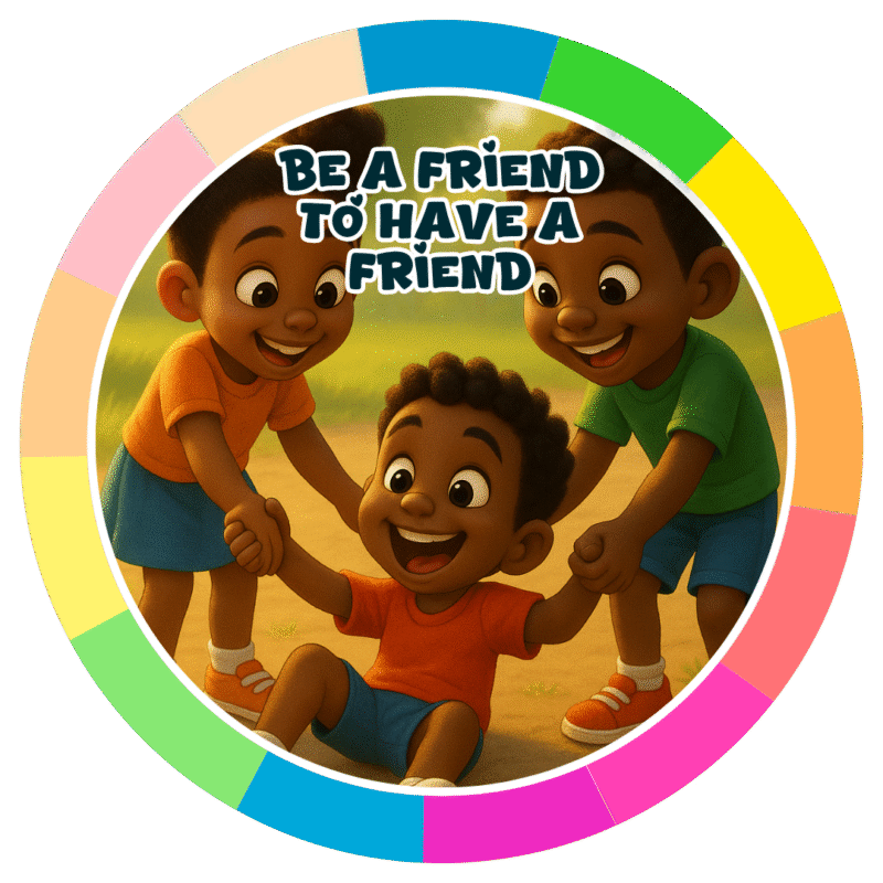 Be a friend to have a friend.- Motivation Circle Sticker