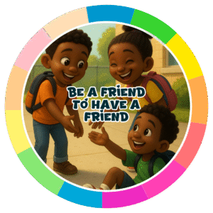 Be a friend to have a friend.- Motivation Circle Sticker
