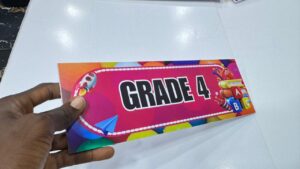 Grade 4   - Durable Foam board Class Tag