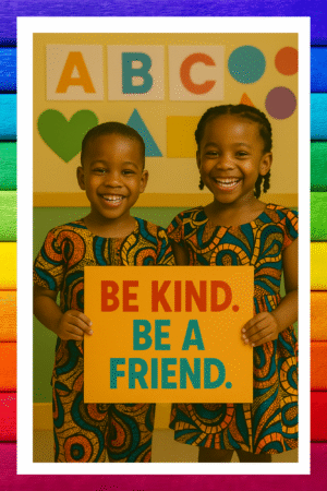 Be kind, Be a friend - A.I  Motivational Posters