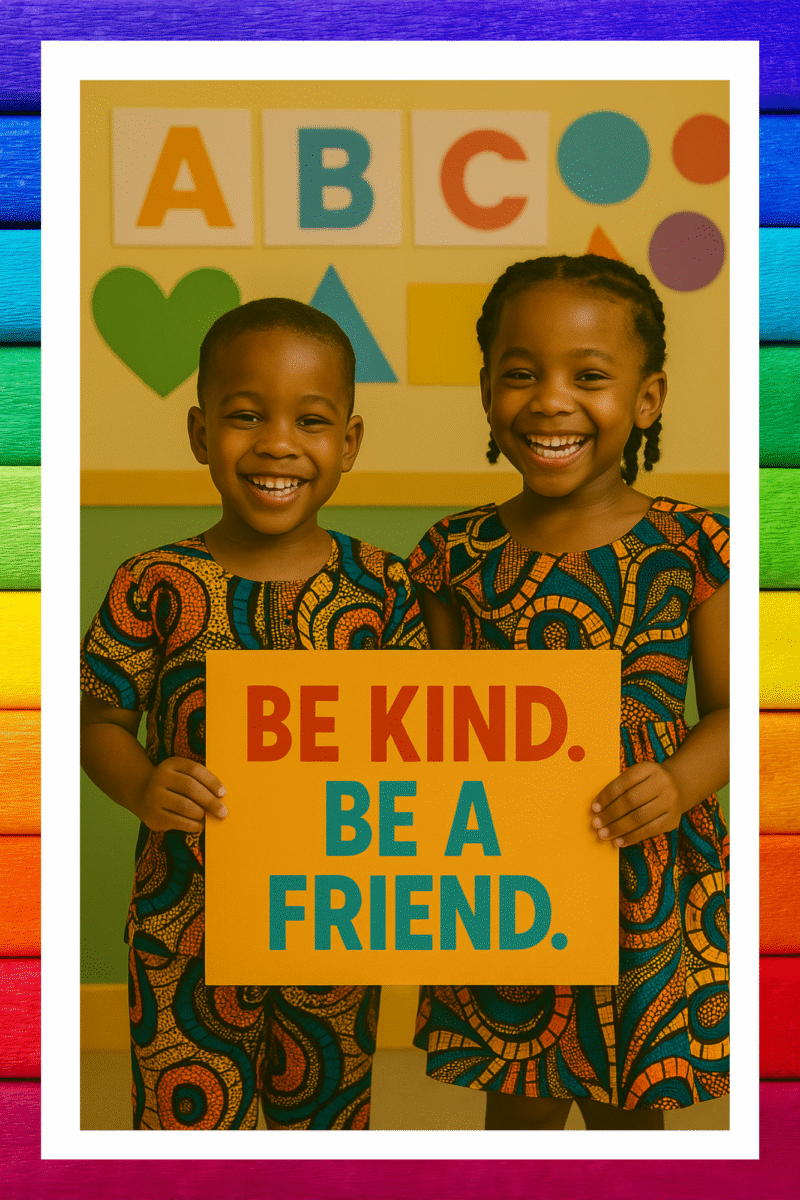Be kind, Be a friend - A.I  Motivational Posters