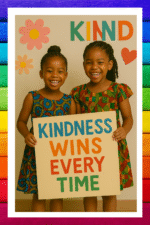 Kindness wins every time- A.I  Motivational Posters