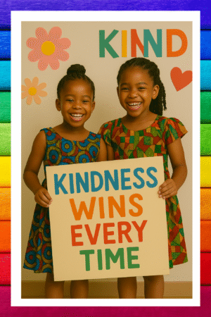 Kindness wins every time- A.I  Motivational Posters