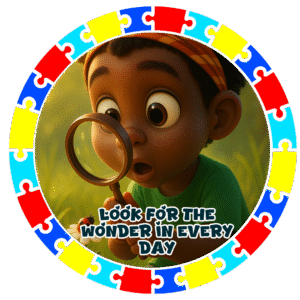 Look for the wonder in everyday- Motivation Circle Sticker