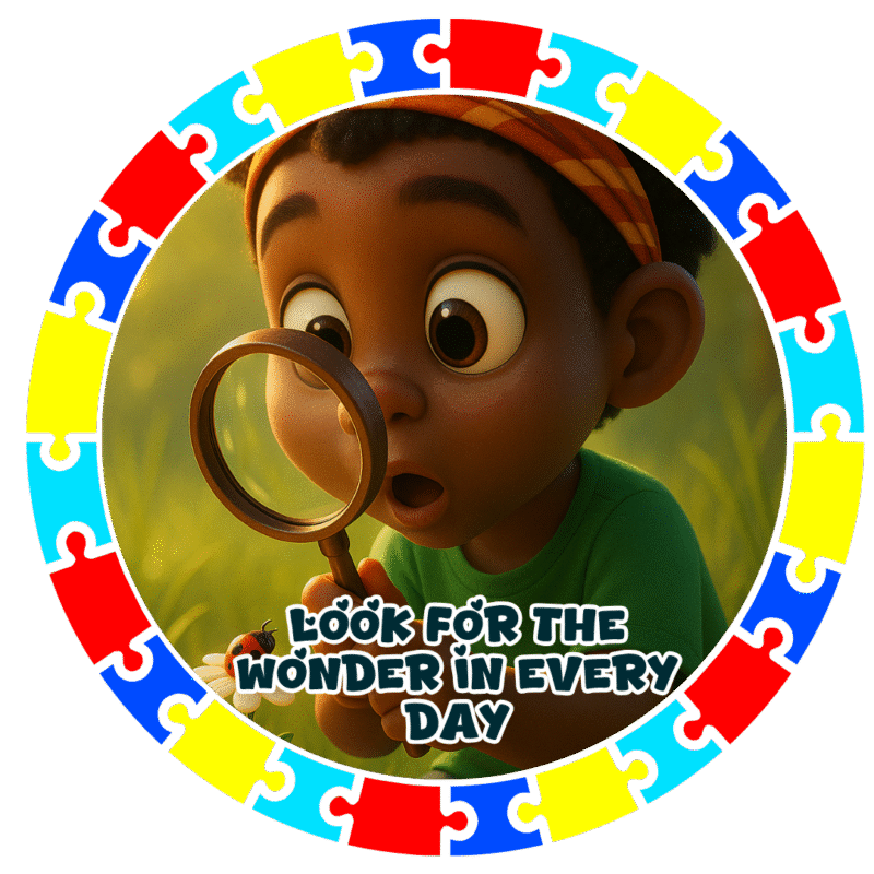 Look for the wonder in everyday- Motivation Circle Sticker