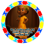 Be a voice, not aan echo speak out- Motivation Circle Sticker