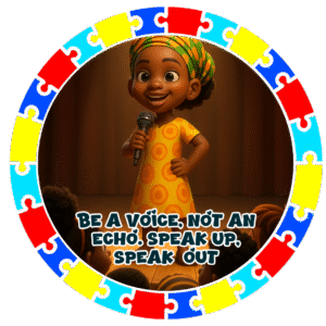 Be a voice, not aan echo speak out- Motivation Circle Sticker