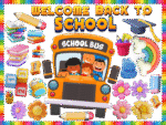 Welcome back to school -Sticker Display Board
