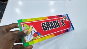 Grade 3   - Durable Foam board Class Tag