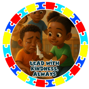Lead with kindness always- Motivation Circle Sticker