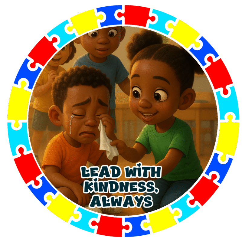 Lead with kindness always- Motivation Circle Sticker