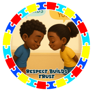Respect build trust- Motivation Circle Sticker