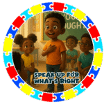 Speak up for what's right- Motivation Circle Sticker
