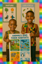 Animals and their habitats- A.I  Motivational Posters