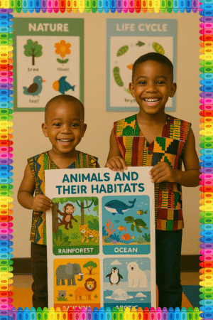 Animals and their habitats- A.I  Motivational Posters
