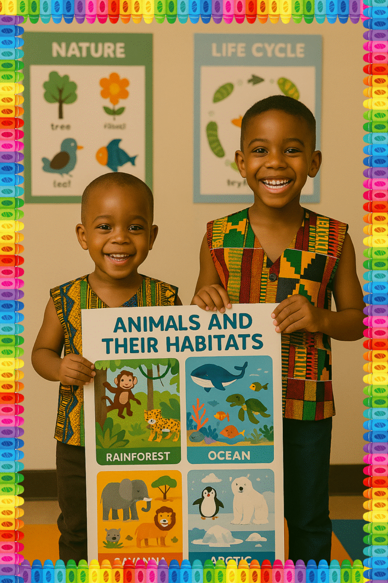 Animals and their habitats- A.I  Motivational Posters