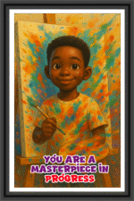 You are a masterpiece in progress- A.I  Motivational Posters