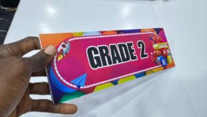 Grade 2   - Durable Foam board Class Tag