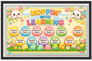 'Hoping Into Learning' - Classroom Display Flex Banner(6ft by 4ft)