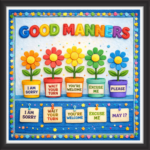 'Good manners   ' - Classroom Display Flex Board(4ft by 4ft)
