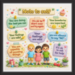 'Note to self   ' - Classroom Display Flex Board(4ft by 4ft)