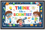 'Think like scientist'-Classroom Display Flex Banner(6ft by 4ft)