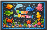 'Happy to see you'-Classroom Display Flex Banner(6ft by 4ft)