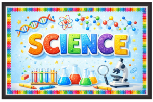 'Science'-Classroom Display Flex Banner(6ft by 4ft)