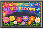 'Our class room is in full bloom'- Classroom Display Flex Banner(6ft by 4ft)